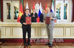 Thông tấn xã Việt Nam ký Thỏa thuận trao đổi thông tin với Hãng truyền thông Sputnik